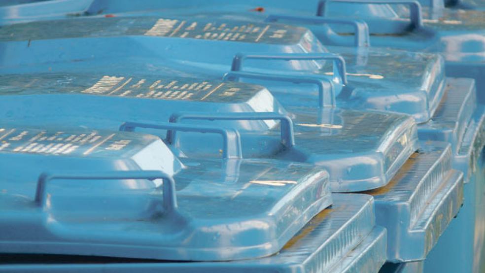 Die Altpapier-Abfuhr in Tonnen soll in zwei Testgebieten im Landkreis Leer erprobt werden. Das hat der Kreistag jetzt beschlossen. © Symbolfoto: Pixabay