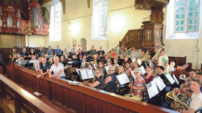 Letzte große Probe vor dem Konzert am Samstag