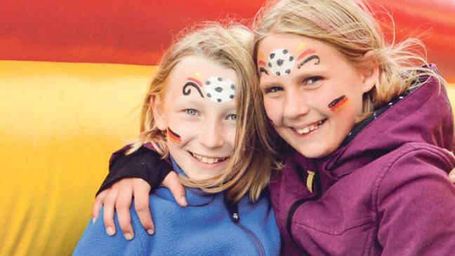 Gute Laune trotz des  Herbstwetters