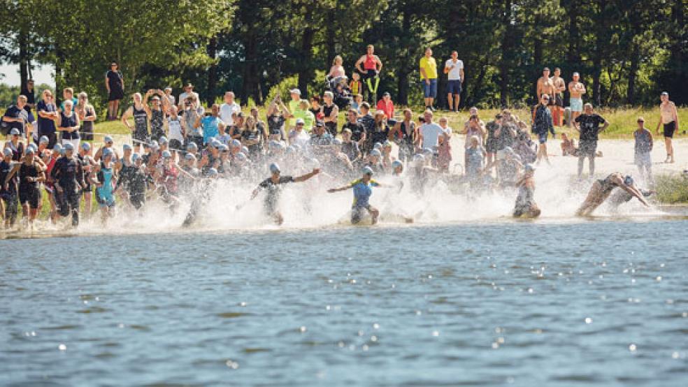 Beim Schwimmen ist ein guter Start besonders wichtig. Vor allem, wenn man im Wasser nicht der Schnellste ist.  © Foto: hafenbude