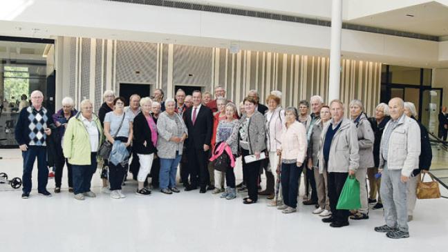 Nach der Plenarsitzung im Landtag wurde mit Hanne Modder und Wiard Siebels diskutiert