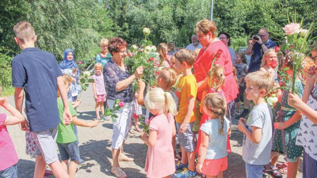 Viele Rosen zum Abschied