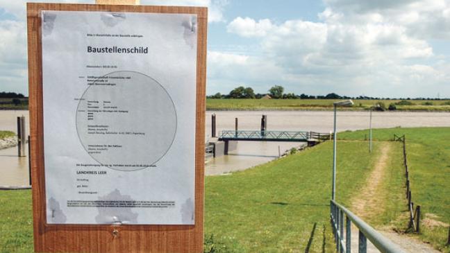 Bauarbeiten für Anleger der Emsfähre angelaufen