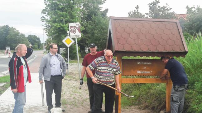 Neues Begrüßungshäuschen am Möhlenweg