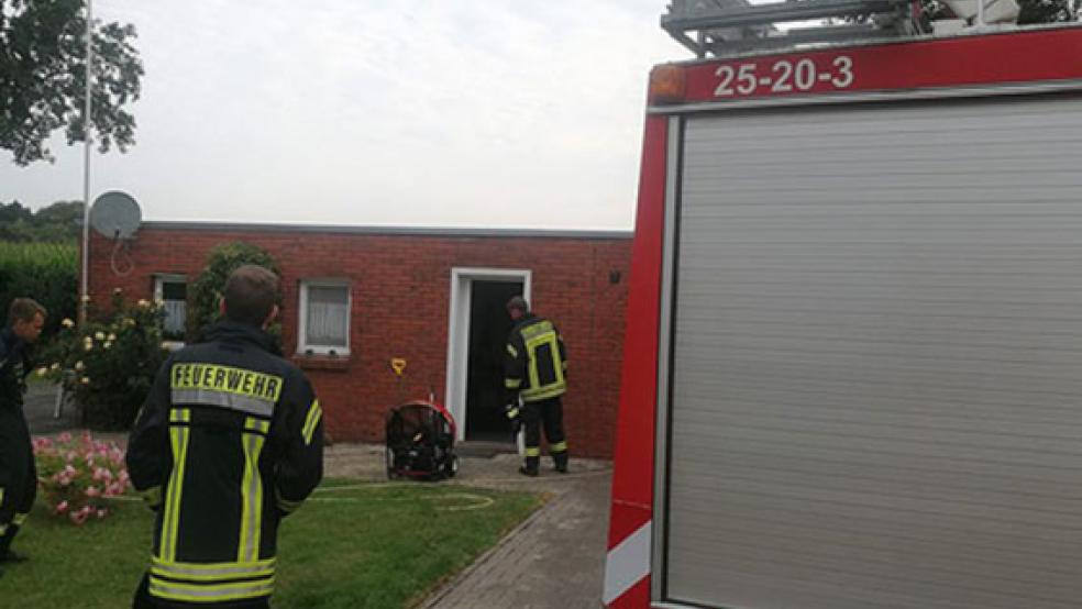 In Völlen hatte am Mittwoch in Völlen ein Durchlauferhitzer Feuer gefangen. © Foto: Feuerwehr