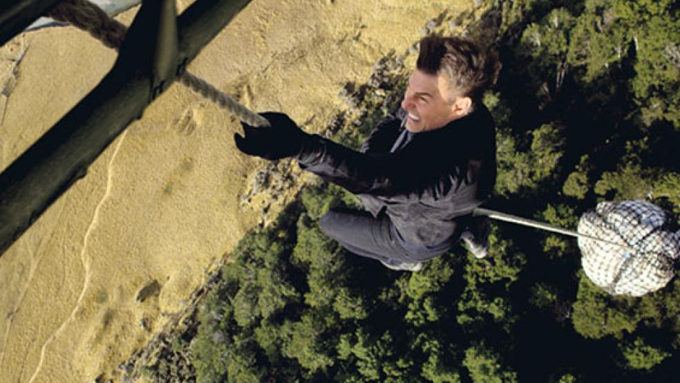 Voller Körpereinsatz bis zur Schmerzgrenze: Tom Cruise in seiner Paraderolle als Geheimagent Ethan Hunt. © Foto: Paramount Pictures