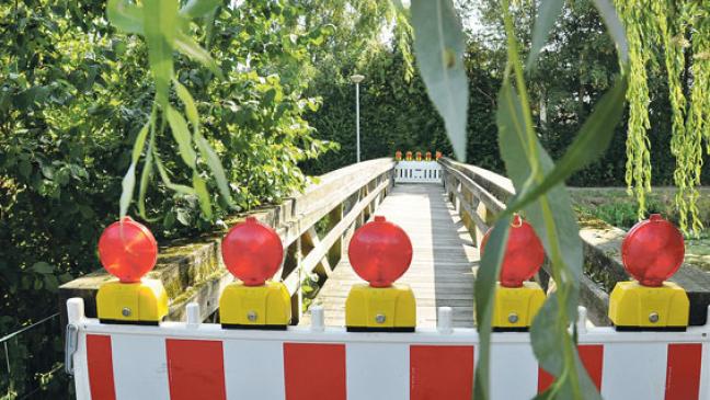 Brücke auf unbestimmte Zeit gesperrt