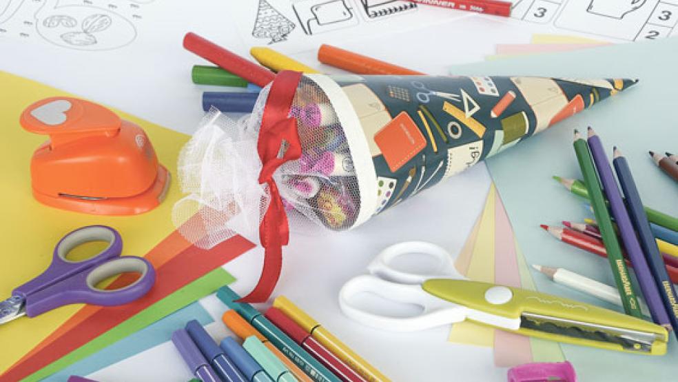 Darf bei der Einschulung nicht fehlen: Die Schultüte mit lauter Überraschungen. © Foto: Pixabay