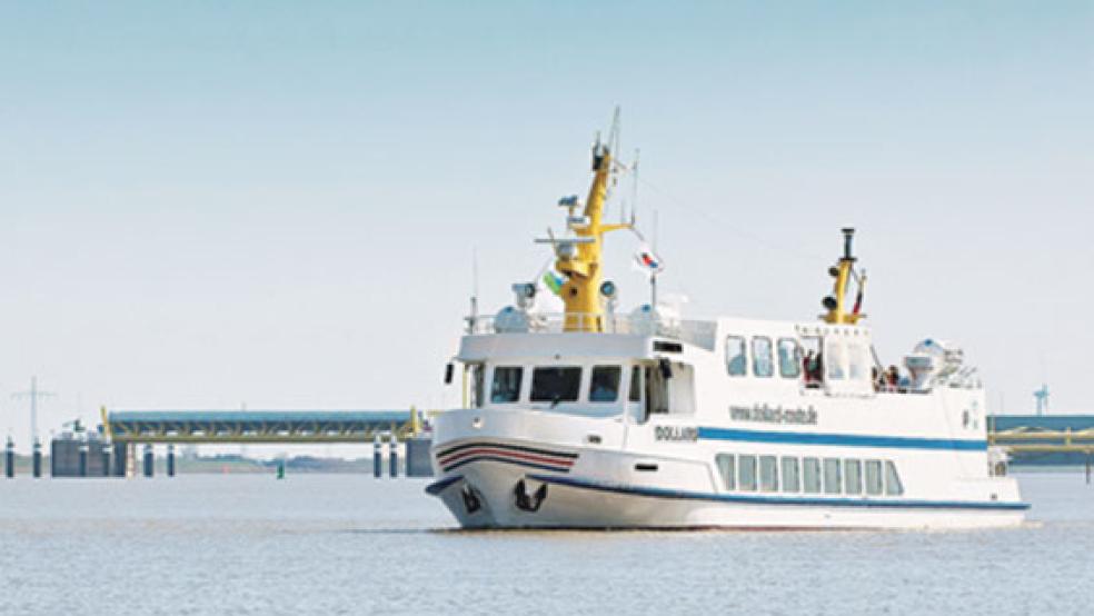 Die »Dollard« läuft in Ditzum aus. © Foto: Landkreis