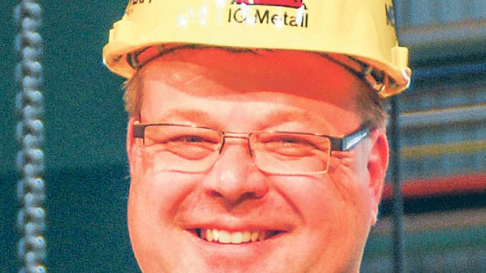 Eher wenig zu lachen hat Thomas Gelder, 1. Bevollmächtiger der IG Metall Leer-Papenburg, derzeit, was die Enercon-Krise angeht. © Foto: Hanken