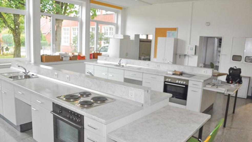 In der Pestalozzischule in Weener kann jetzt auch wieder die Küche benutzt werden.  © Foto: Boelmann