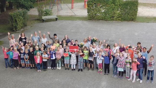 Auch die Schüler haben gratuliert
