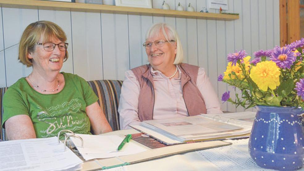 Nicht nur was die Organisation des Treffens angeht, sind Geziena Scholtalbers (links) und Ute Mansholt ein gutes Team. Über die Jahre ist eine Freundschaft entstanden. © Foto: Muising