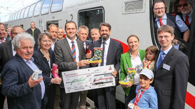 Intercity mit Nordseewasser getauft