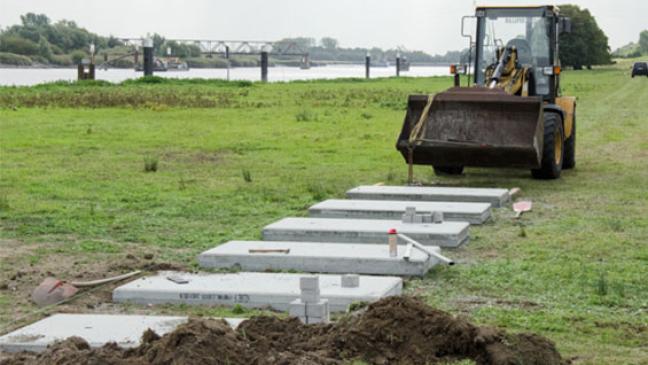 Fähranleger Weener: Es wird gebaut