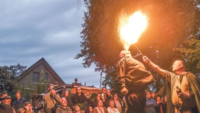 Der Regen schreckte Besucher nicht ab