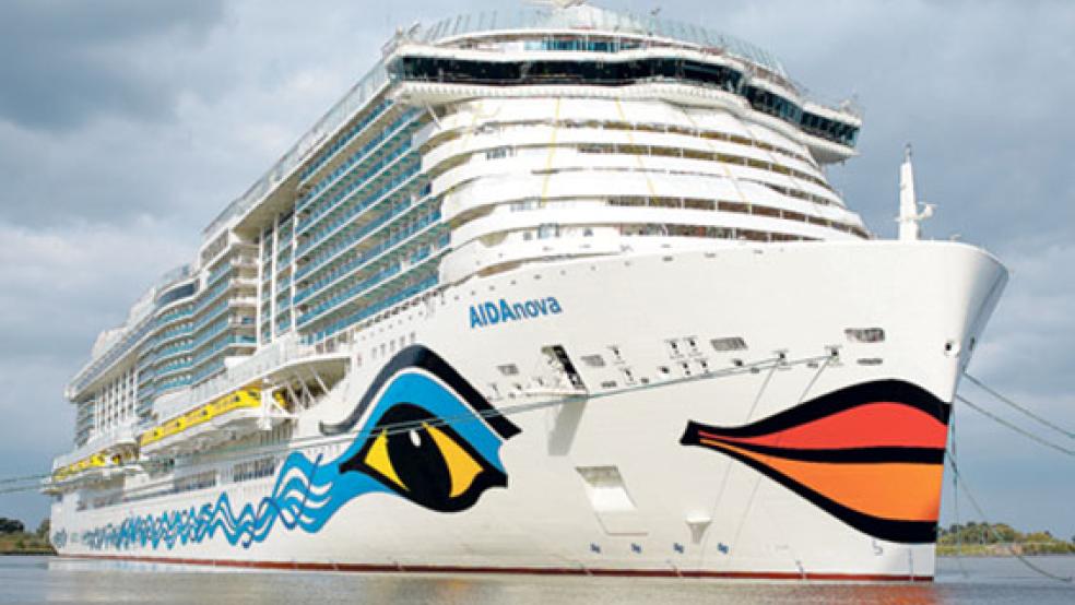 Die »Aida Nova« soll am kommenden Montag um 7 Uhr von Papenburg nach Eemshaven aufbrechen. © Foto: Meyer Werft
