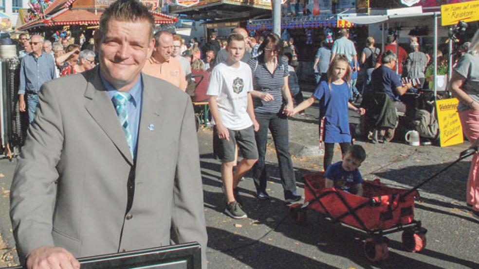 Marktmeister Michael Meyer nimmt mit etwas Wehmut Abschied vom 510. Gallimarkt.  © Foto: Kuper