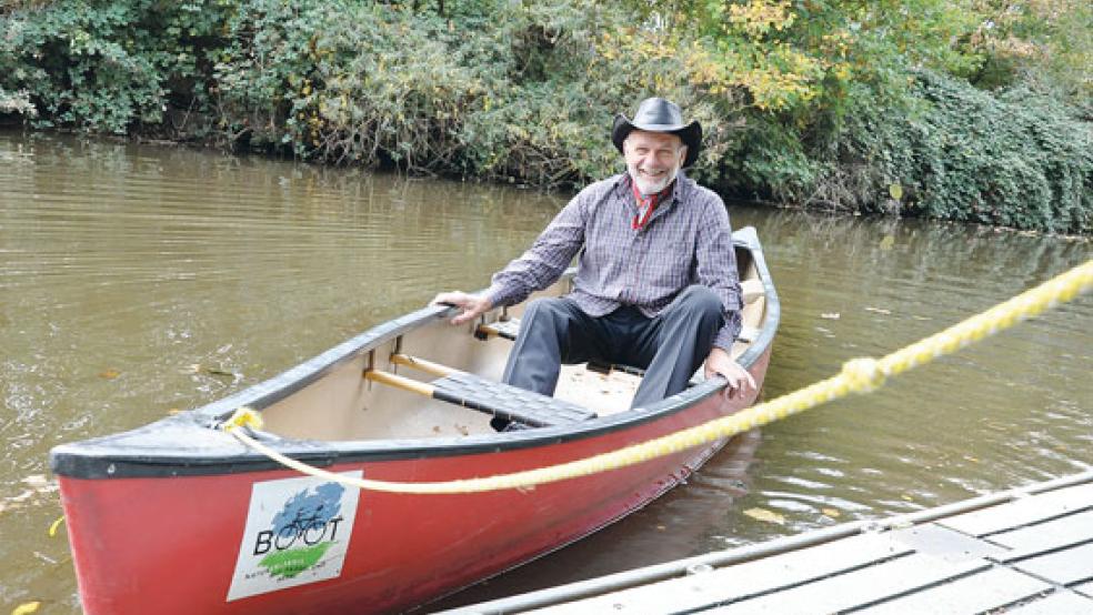 Norbert Deger hat gute Laune. Die diesjährige »Paddel&Pedal«-Saison ist aus Sicht des neuen Betreibers gut gelaufen.  © Foto: Boelmann