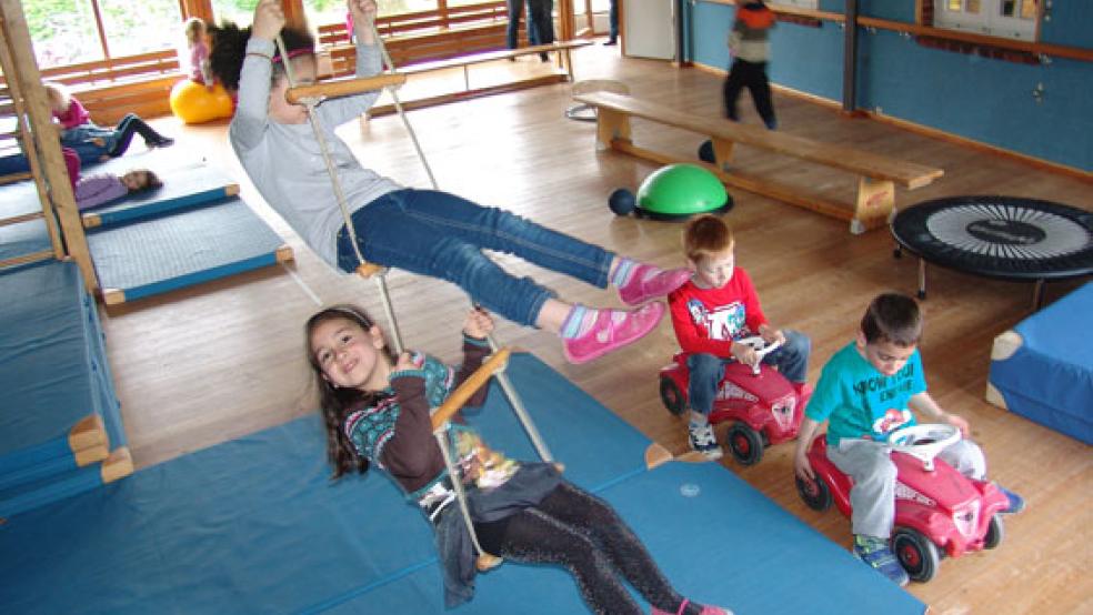 Für den Betrieb der Kindergärten in Weener, hier eine Aufnahme aus der »Bunten Welt«, zahlt die Stadt Weener erhebliche Zuschüsse aus ihrem laufenden Haushalt. © Archivfoto: Boelmann