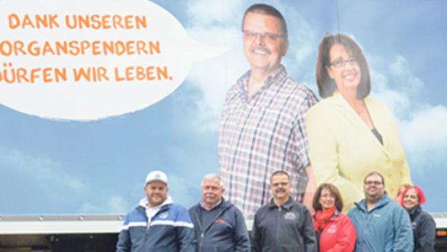 Organspende-Lkws rollen jetzt über die Straßen der Region