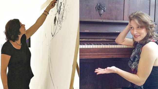 Klavier trifft Leinwand