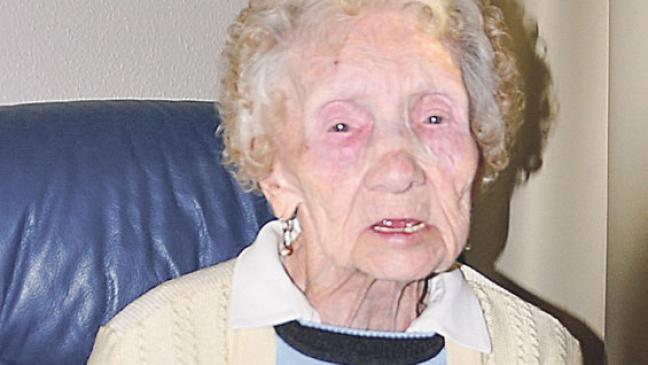 Mit 108 Jahren immer noch  lebensfroh