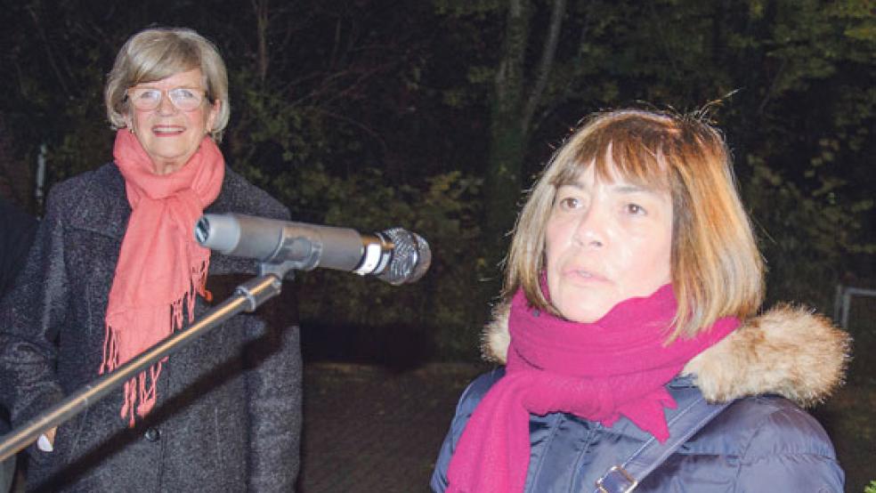 Augusta Windmüller aus Berlin (rechts) kam auf Einladung von Anny Kaufmann nach Weener. Sie ist Tochter des früheren jüdischen Bürgers Simon Windmüller. © Foto: Hanken