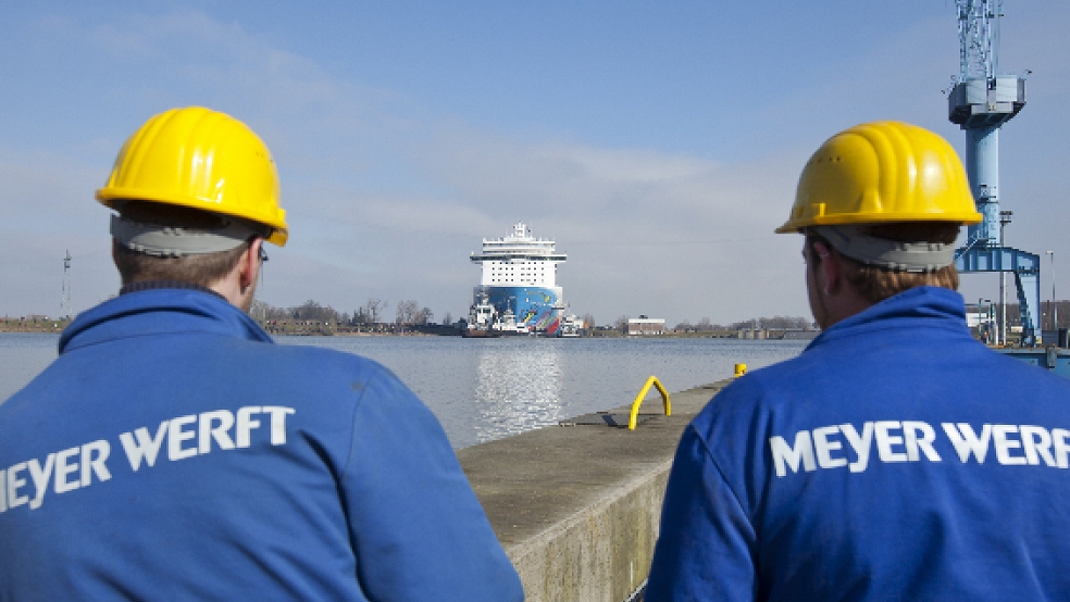 Die Beschäftigten der Papenburger Meyer Werft werden von Werftchef Bernard Meyer zu freiwilliger Mehrarbeit aufgerufen. © Foto: Meyer Werft