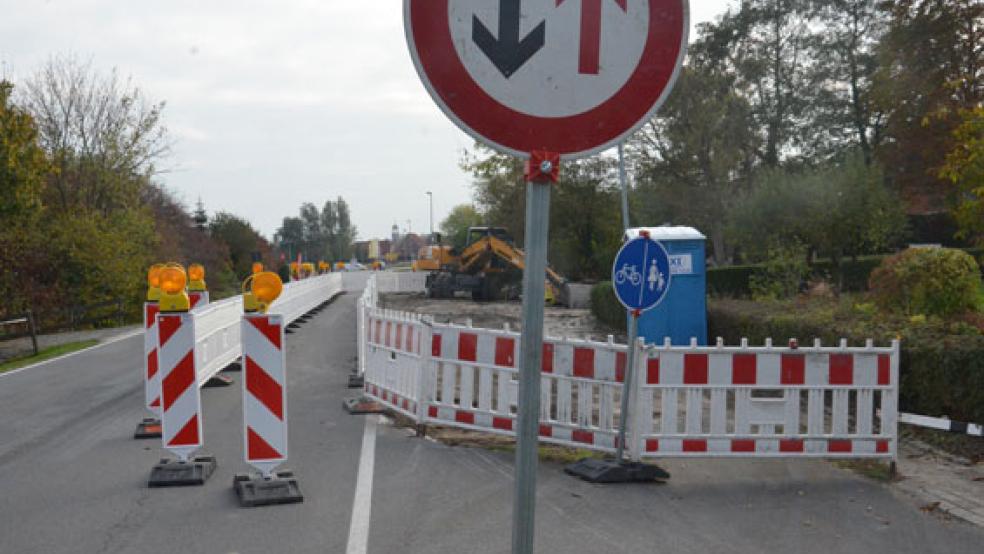 Unter anderem stahl ein Unbekannter mehrere Gegenstände von der Bushalte-Baustelle an der Hofstraße. © Foto: Muising