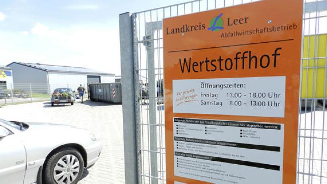 Wertstoffhöfe in der Wintersaison