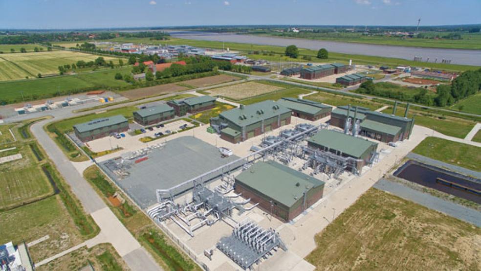 Die Gasspeicher-Firmen - im Bild das Gelände der EWE in Jemgum - laden die Bürger erstmals seit Jahren nicht zu einer vorweihnachtlichen Info-Veranstaltung ein. © Foto: EWE