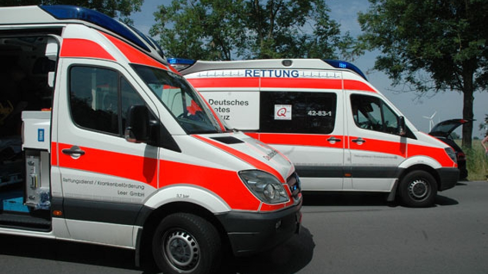 Schwer verletzt wurde ein Mann aus Rhauderfehn bei einem Unfall am Montagvormittag bei Oldersum. © Foto: RZ-Archiv