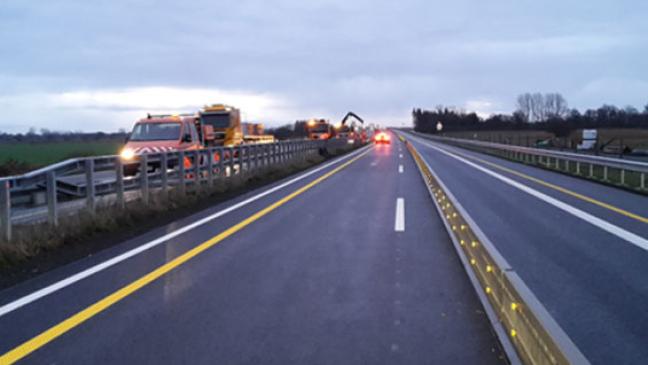 A 31: Arbeiten laufen bis 20. Dezember