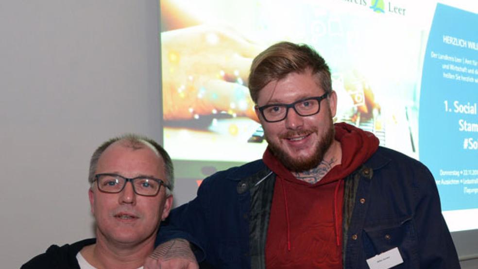 Tummeln sich in sozialen Netzwerken: Udo Tesch und Wilke Zierden. © Foto: privat