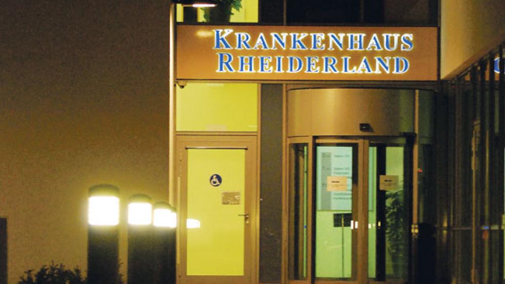 Die Lampen der Notfallaufnahme im Krankenhaus Rheiderland sollen im kommenden Jahr ausgehen. Dennoch betont Geschäftsführer Holger Glienke: »Kein Patient wird abgewiesen«.  © Archivoto: Hanken