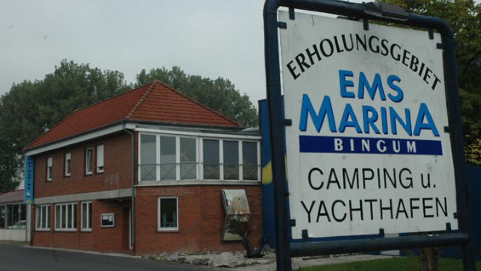 Das Gebiet der »Ems Marina« in Bingum geht komplett in das Eigentum der Stadt Leer über. © Foto: Szyska