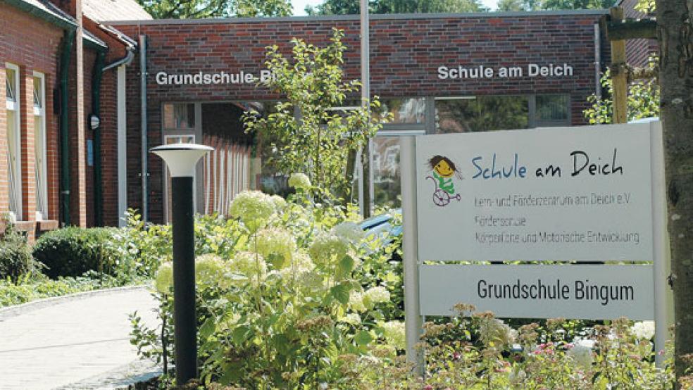 Die Förderschule und die Grundschule in Bingum kooperieren. Die Landtagsabgeordnete Meta Janssen-Kucz warnt nun, dass der Bestand der Förderschule in freier Trägerschaft gefährdet sein könnte. © Foto: Szyska