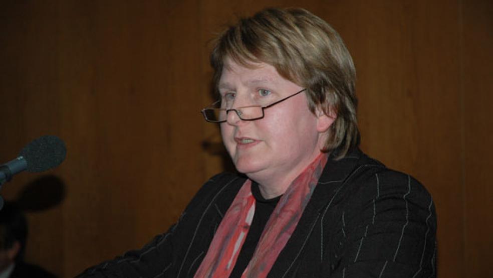 Ermuntert auch Weener zum Antrag auf »Baggergeld: Die SPD-Landtagsabgeordnete Johanne Modder. © Foto: Archiv