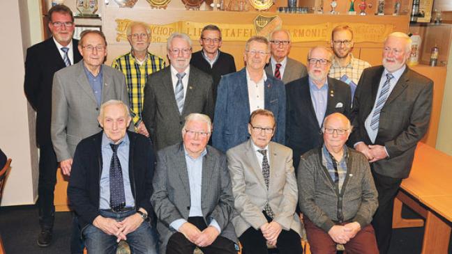 Dem Männerchor der »Harmonie« stets die Treue gehalten