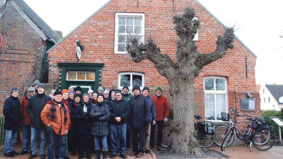 Der jährliche Neujahrsspaziergang des Heimat- und Kulturvereins startet und endet am Sielhus.  © Foto: Kuper