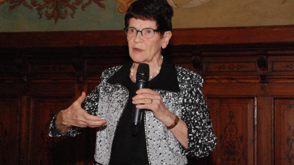 Rita Süssmuth (82) in Leer. © Kuper