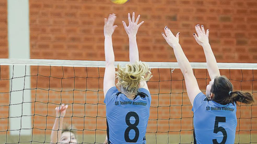 Keinen einzigen Satz gaben die Stapelmoorer Volleyballerinnen am Sonntag ab. © Archivfoto: Klemmer