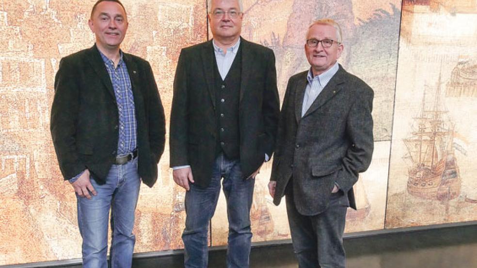 Das Direktorium (von links): Gregor Strelow, Dr. Wolfgang Jahn, Museumsdirektor, und Dr. Reinhold Kolck. © Foto: Museum