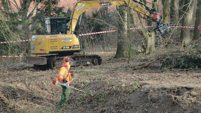 Rodung für den »Schlängelgarten«