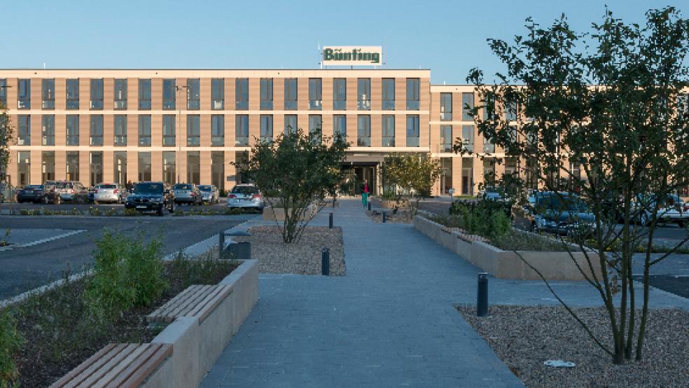 Bünting ist wieder auf Kurs: Die Verwaltungszentrale in Nortmoor. © Bünting