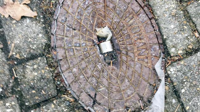 Vereiste Hydranten bergen Gefahr