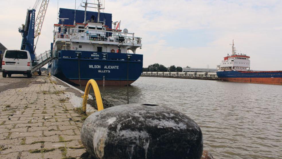 Einen leichten Rückgang gab es beim Umschlag im Papenburger See- und Binnenhafen im vergangenen Jahr zu verzeichnen. © Foto: Stadtverwaltung Papenurg