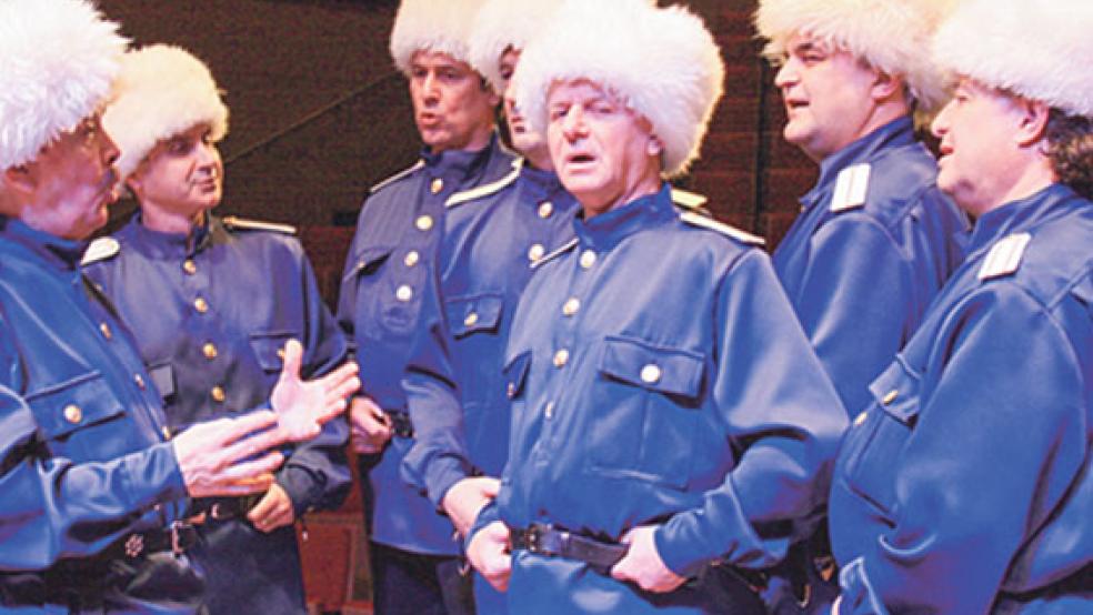 Das Ensemble präsentiert am Samstag unter anderem russische Volkslieder. © Foto: privat