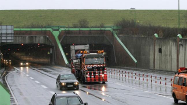 Emstunnel für eine Nacht voll gesperrt
